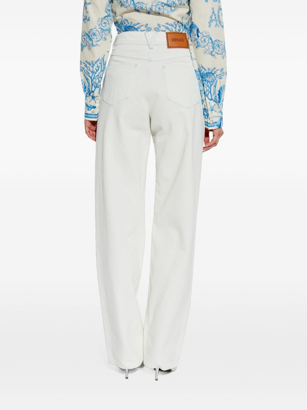 Medusa-plaque jeans - 4