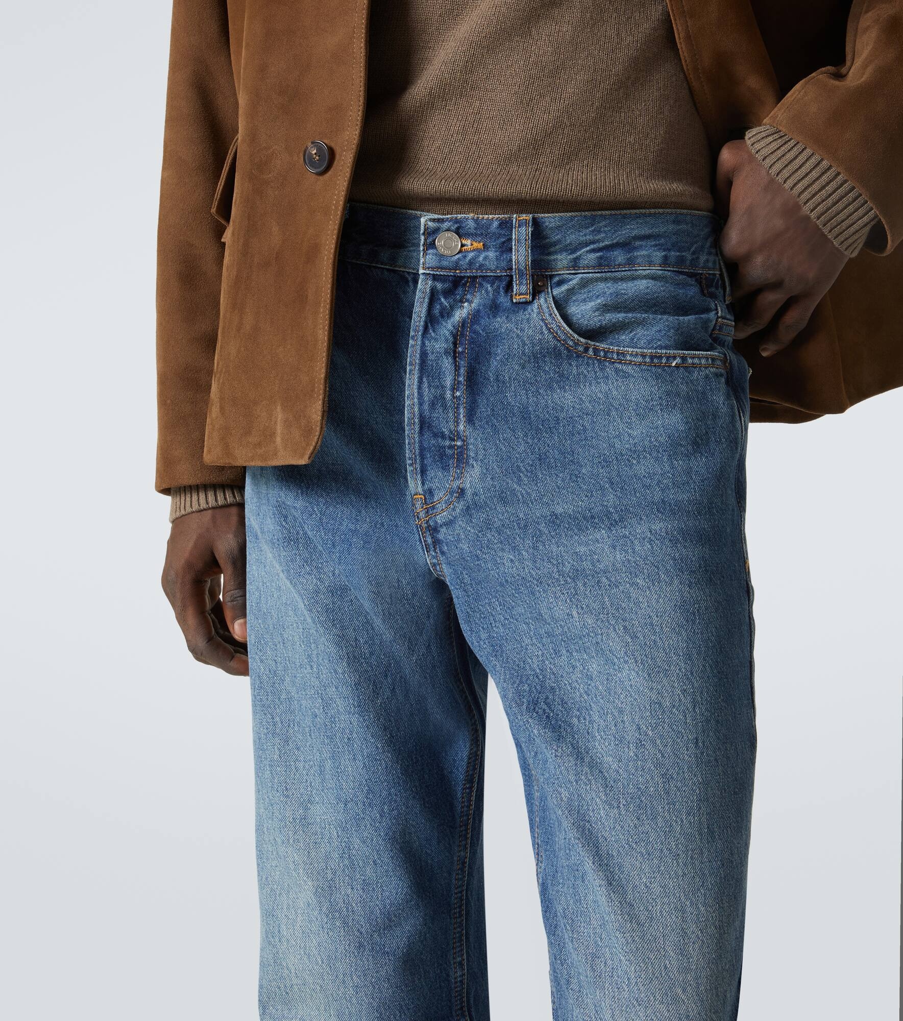 Mid-rise straight jeans - 5