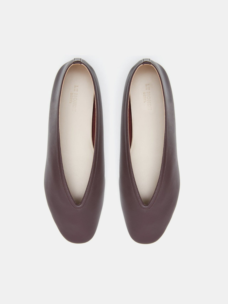 LE MONDE BÉRYL Luna Slipper / Bordeaux Leather outlook