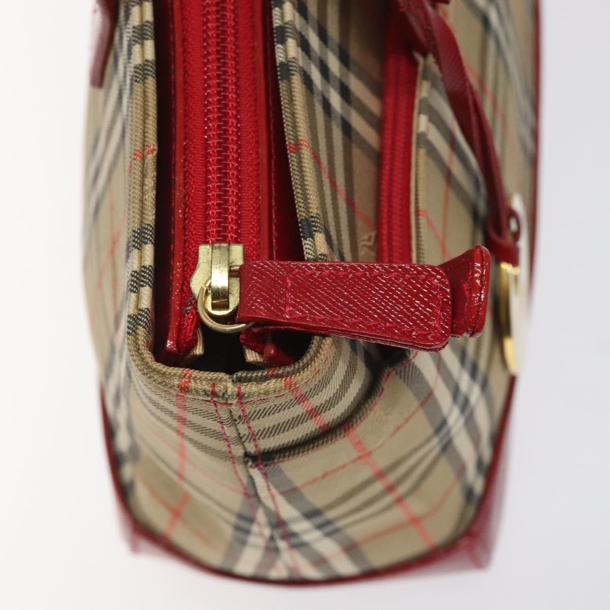 Burberry Nova Check Hand Bag Canvas Beige - 15