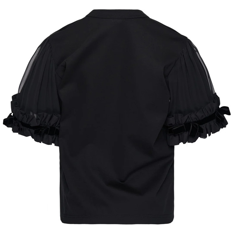 Noir Kei Ninomiya Cotton Ponte x Polyester Top outlook