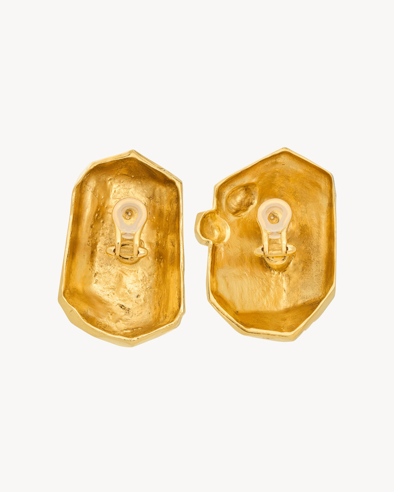SAINT LAURENT ORGANIC EARRINGS IN METAL outlook