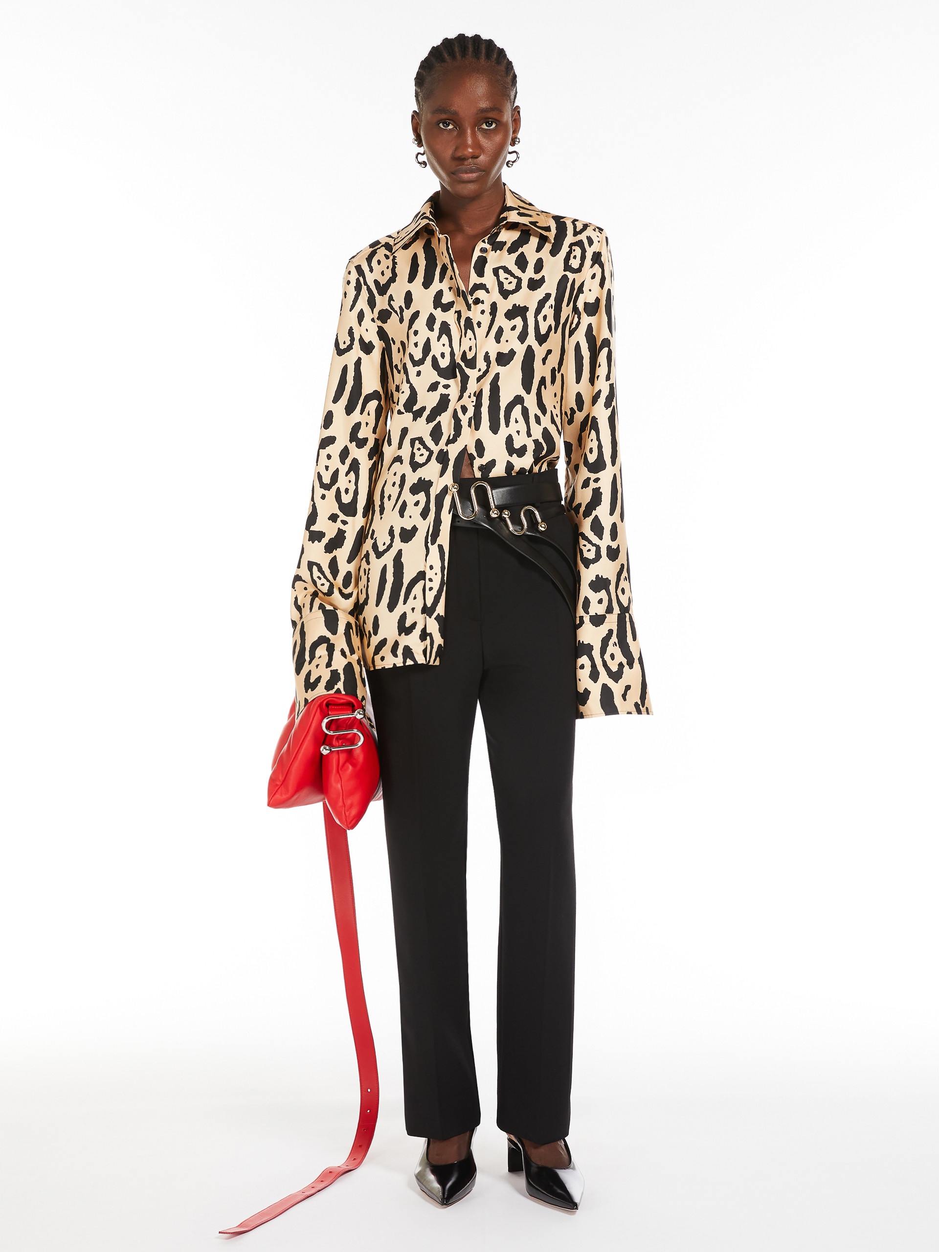 Sportmax ARMONY Animal-print shirt | REVERSIBLE