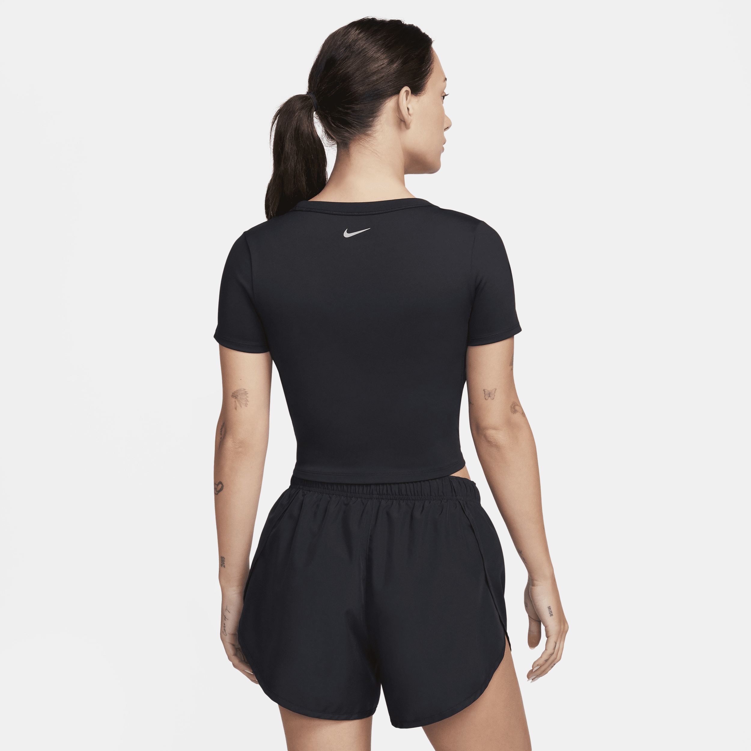 Nike Women's One Fitted Dri-FIT Short-Sleeve Cropped Top - 2