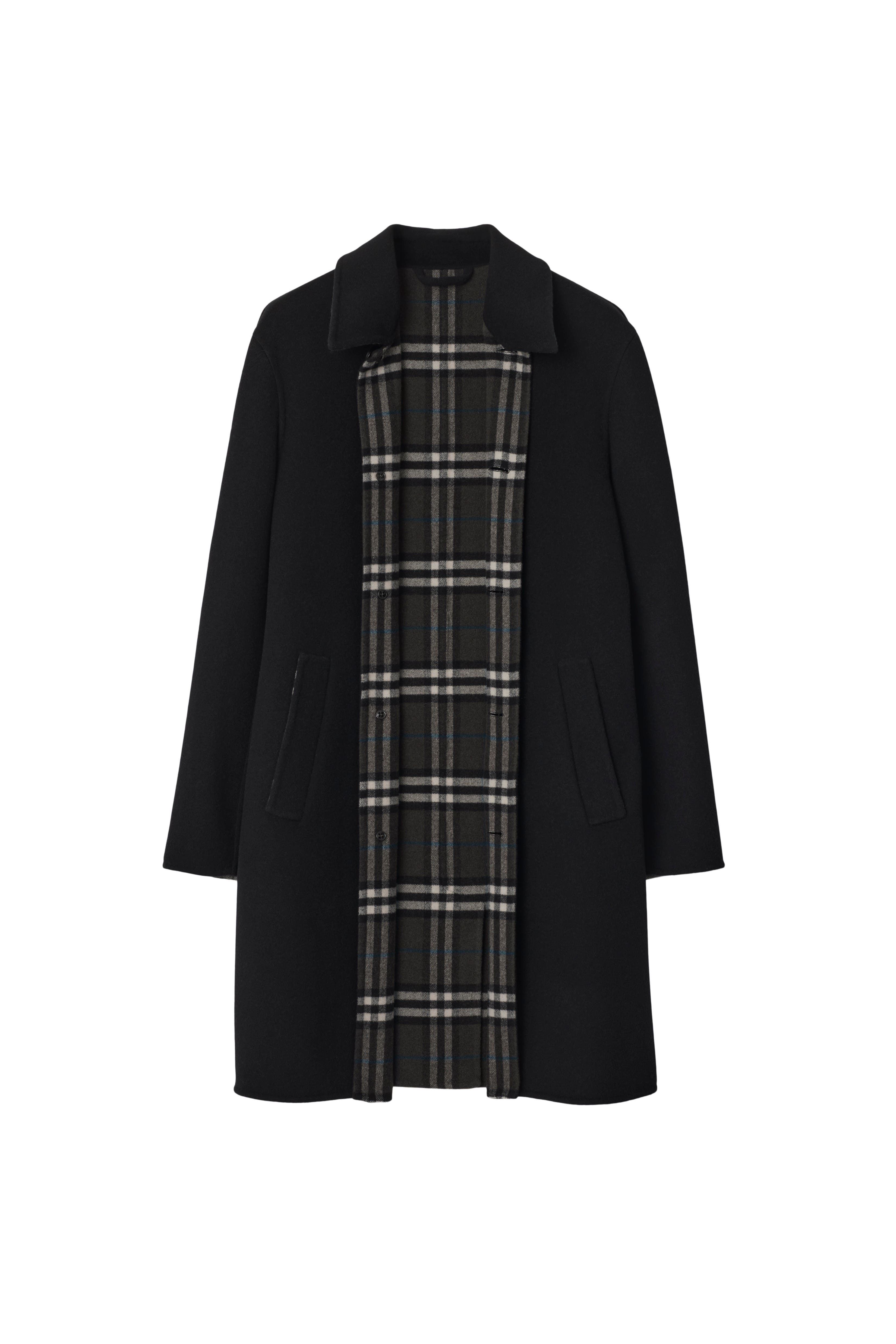 burberry Mid-length Wool Car Coat in Black/snug at Nordstrom - 5