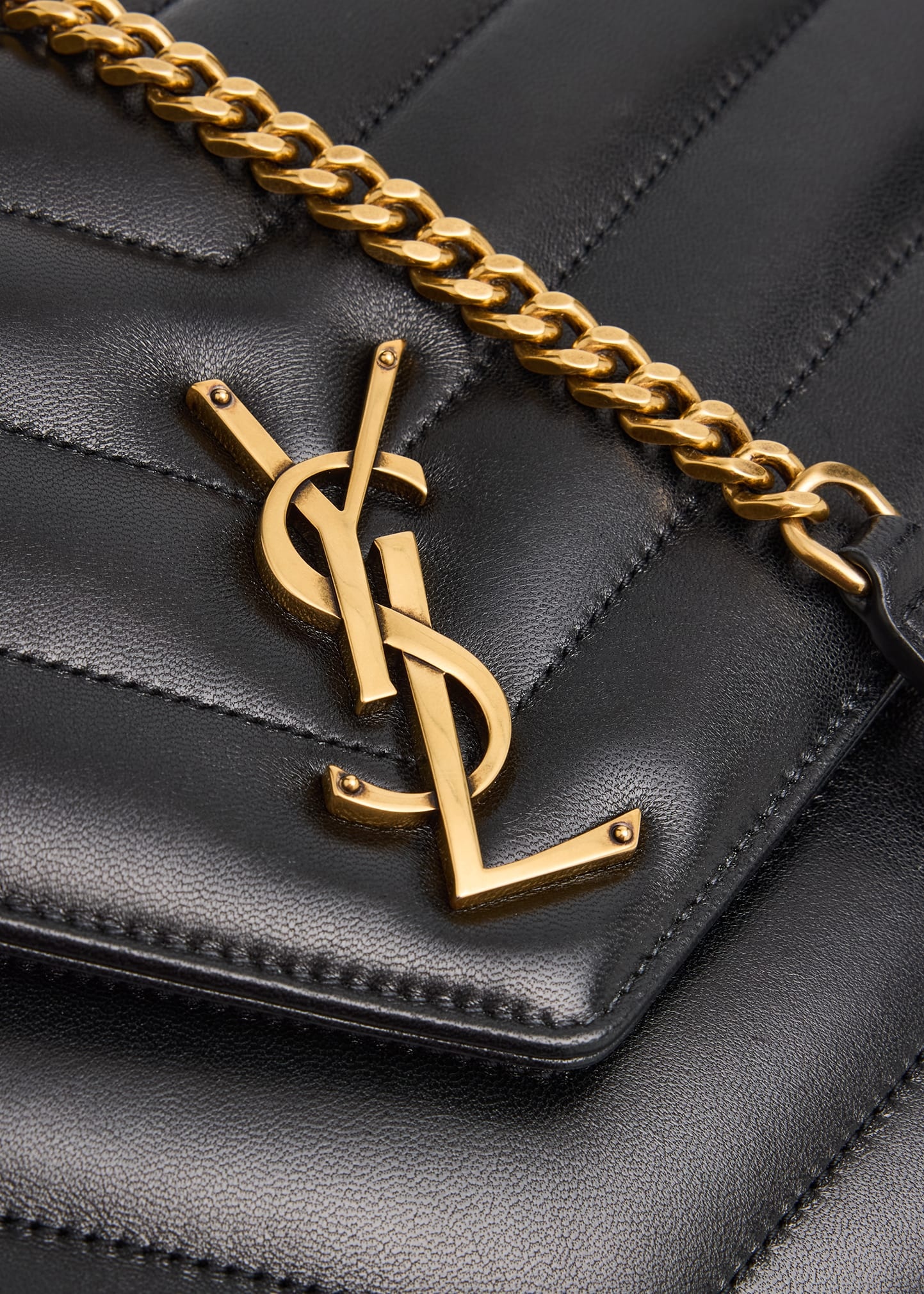 Loulou Large YSL Chain Shoulder Bag in Quilted Leather - 5