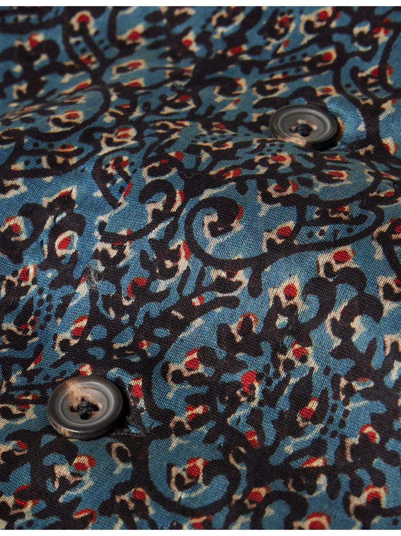 Pattern Camp-Collar Silk Shirt 6