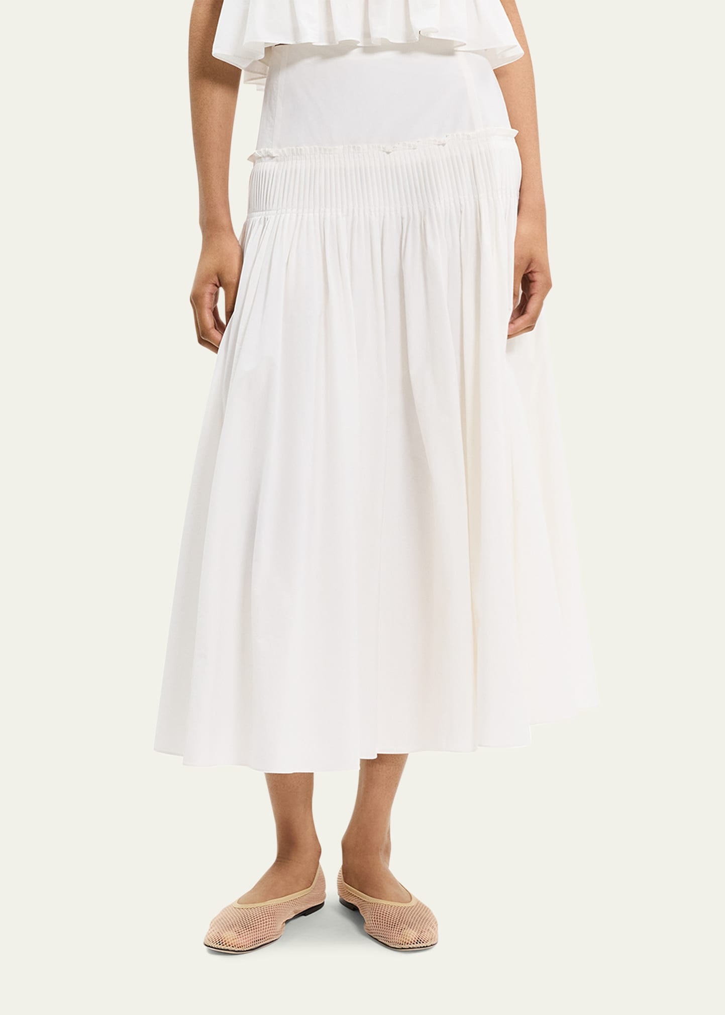 High-Rise Yoke Skirt - 5