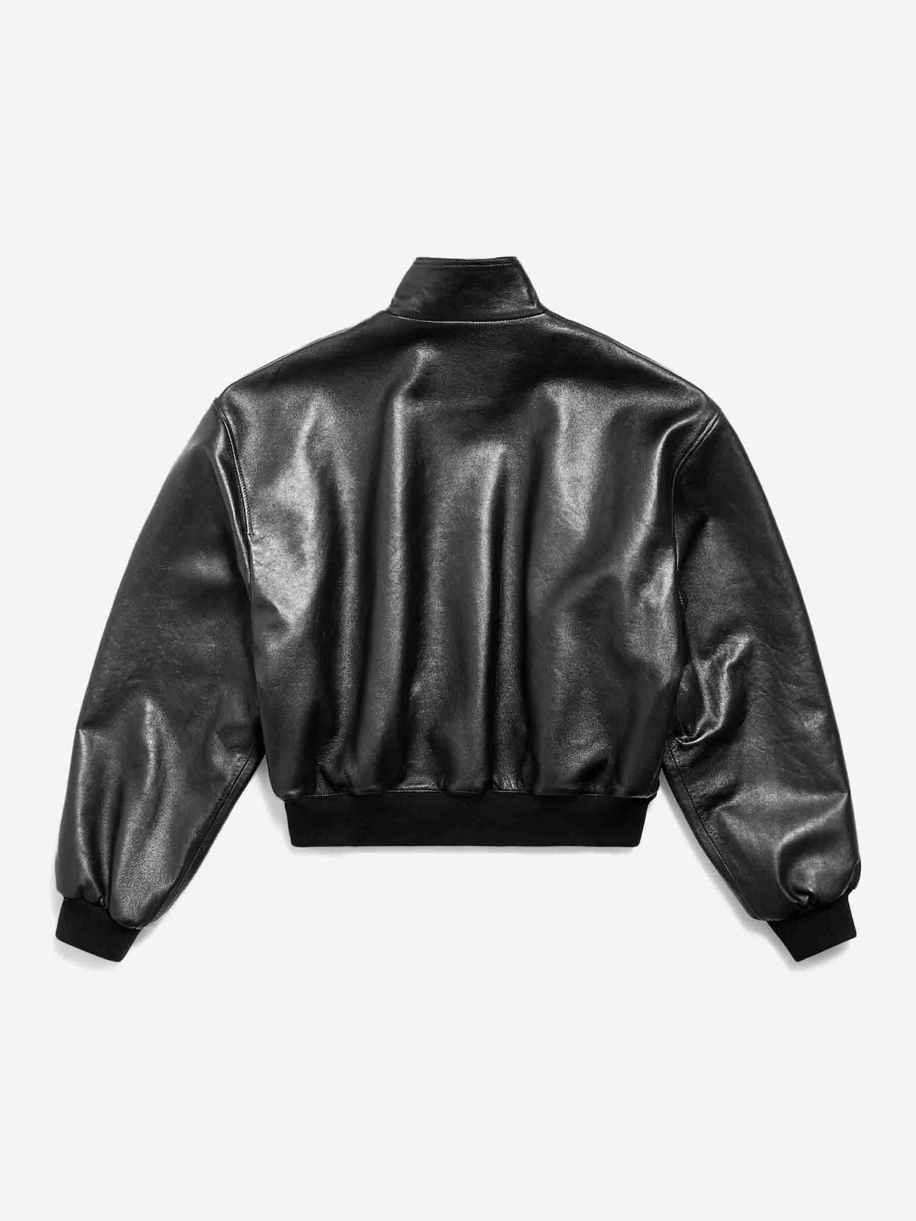 LEATHER BLOUSON JACKET - 3
