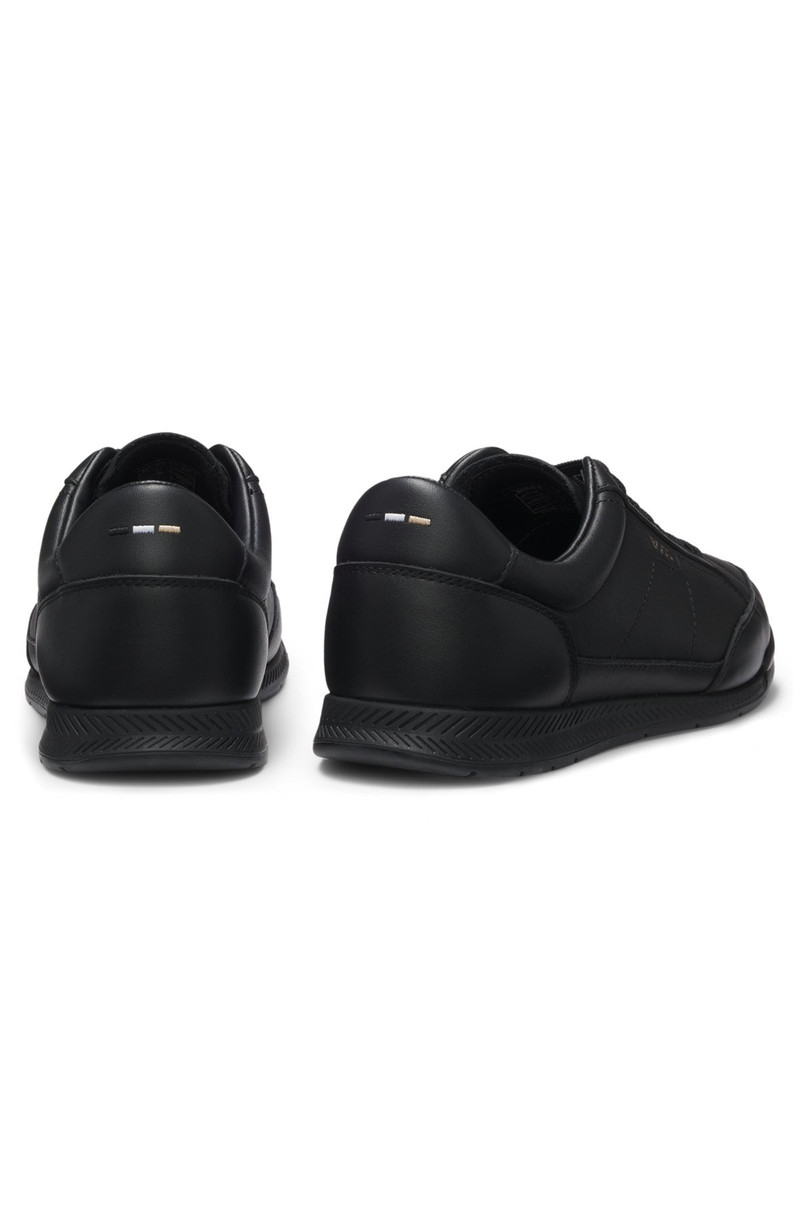 LEATHER TRAINERS WITH EMBOSSED LOGO 5