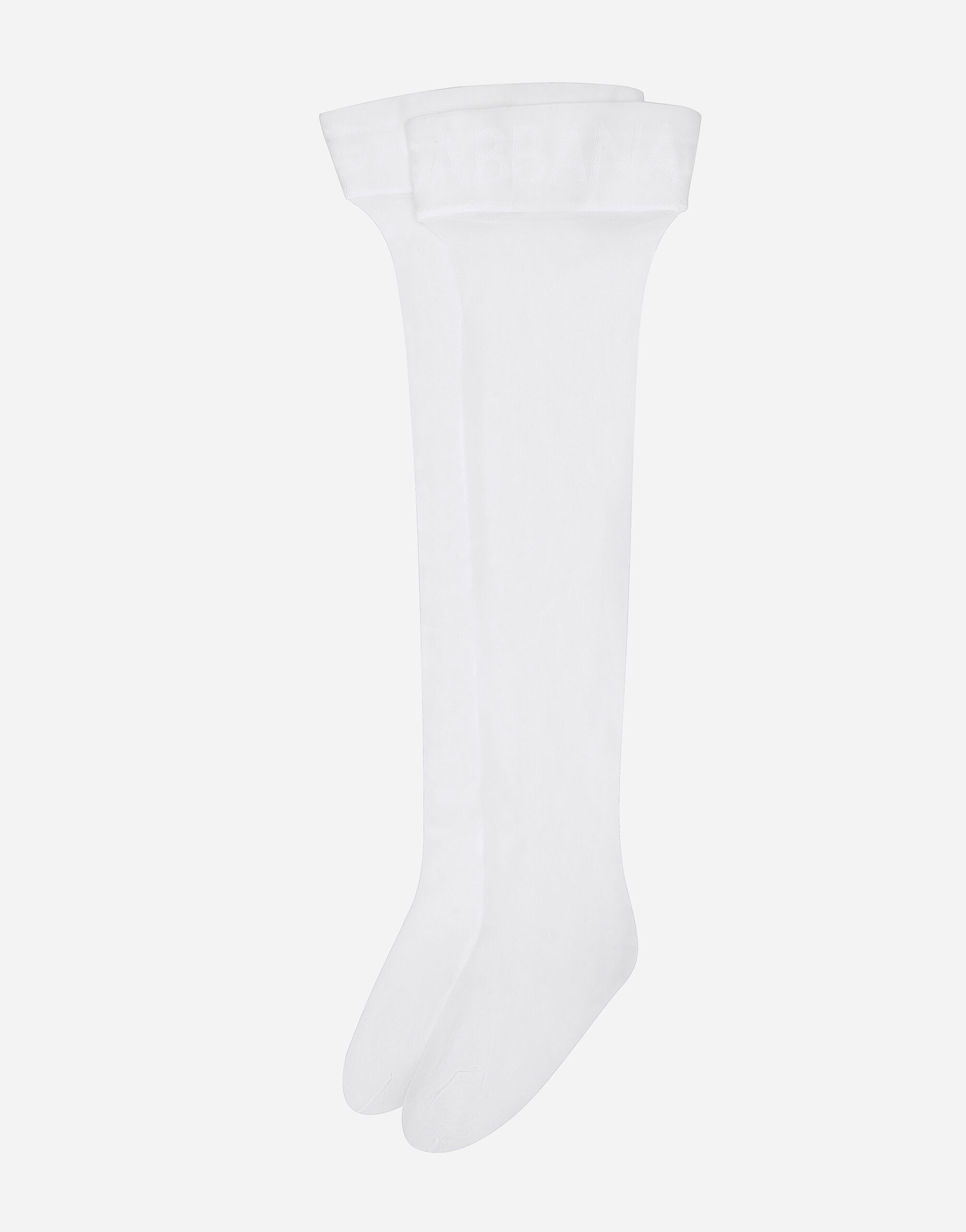 Hold-up stockings with branded elastic - 2