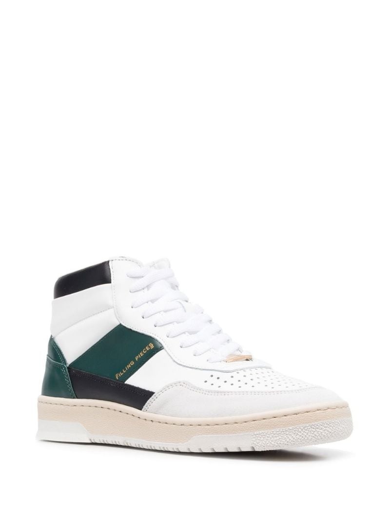 colour-block panelled sneakers - 2