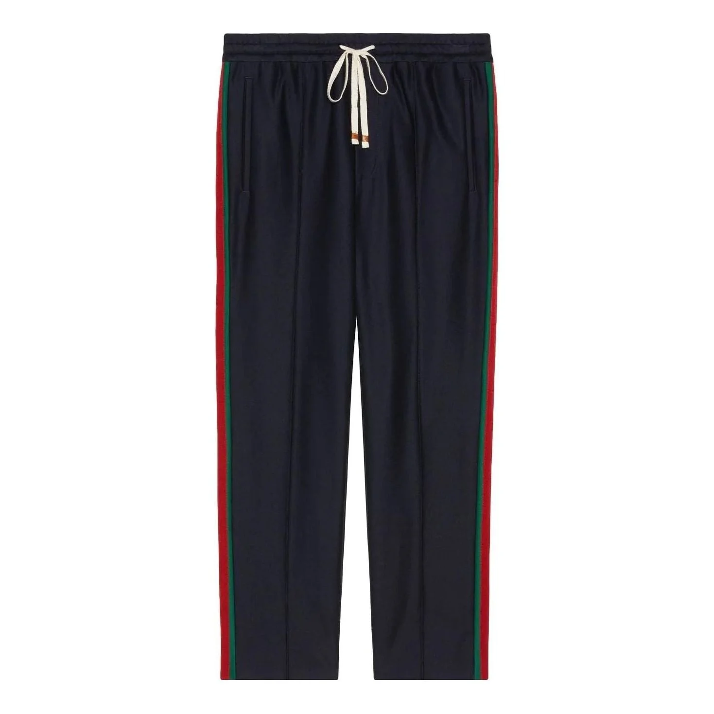 Gucci Cotton Trouser With Web 'Navy Blue' 668500-Z8AQZ-4433 - 1