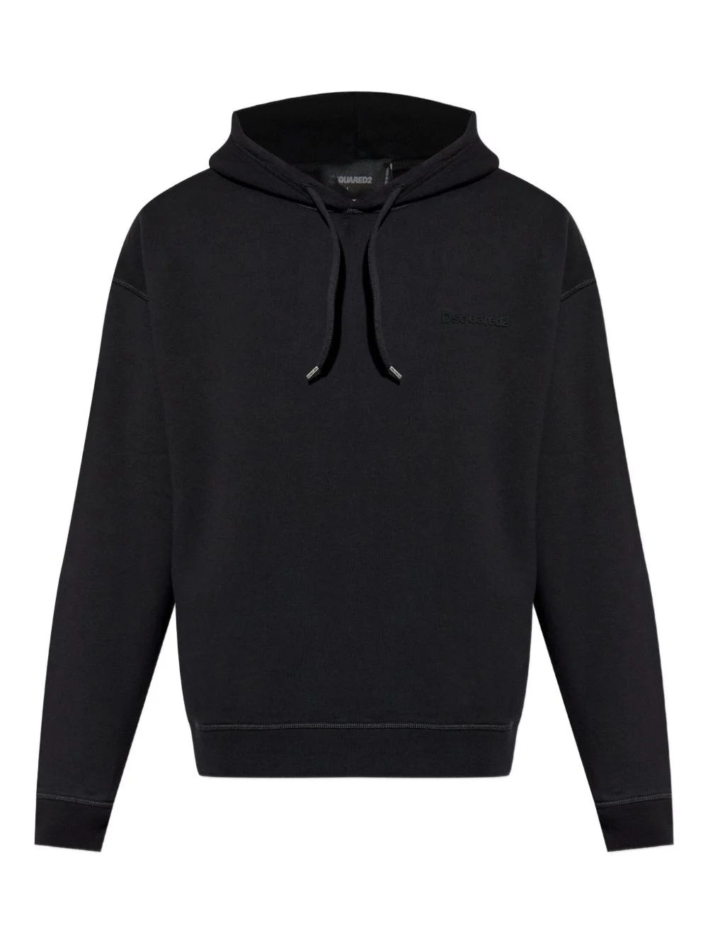 logo-embroidered hoodie - 1