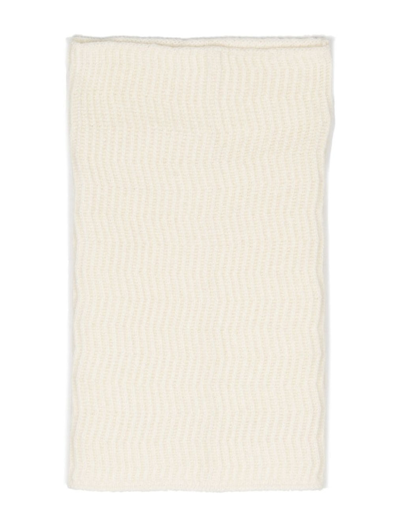 patterned-jacquard knitted scarf 1