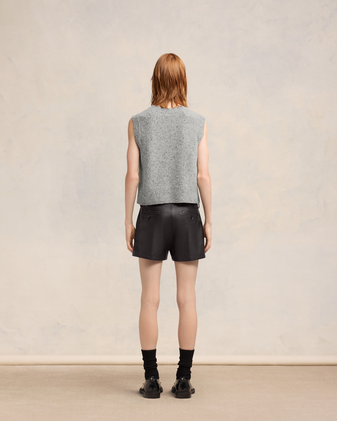 AMI EMBROIDERY SLEEVELESS SWEATER - 5