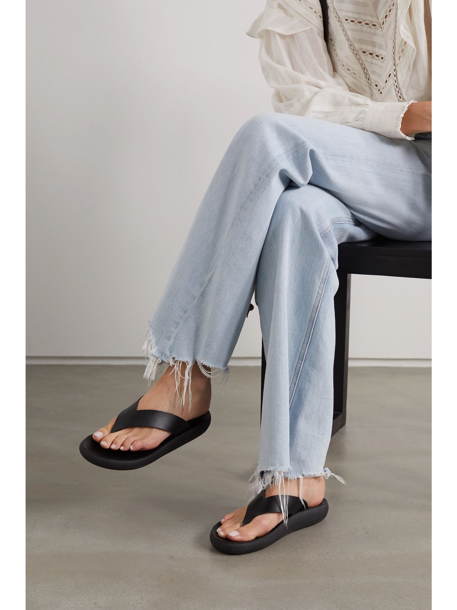 Charys leather sandals Black - 2