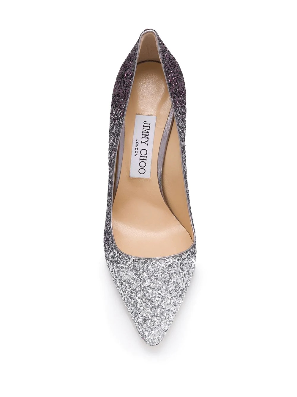 Romy 85mm glitter-effect pumps - 4