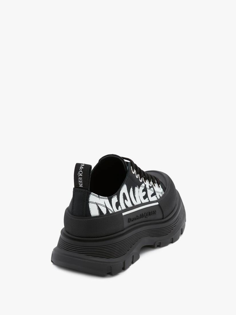 Alexander McQueen Tread Slick Lace Up in Black outlook