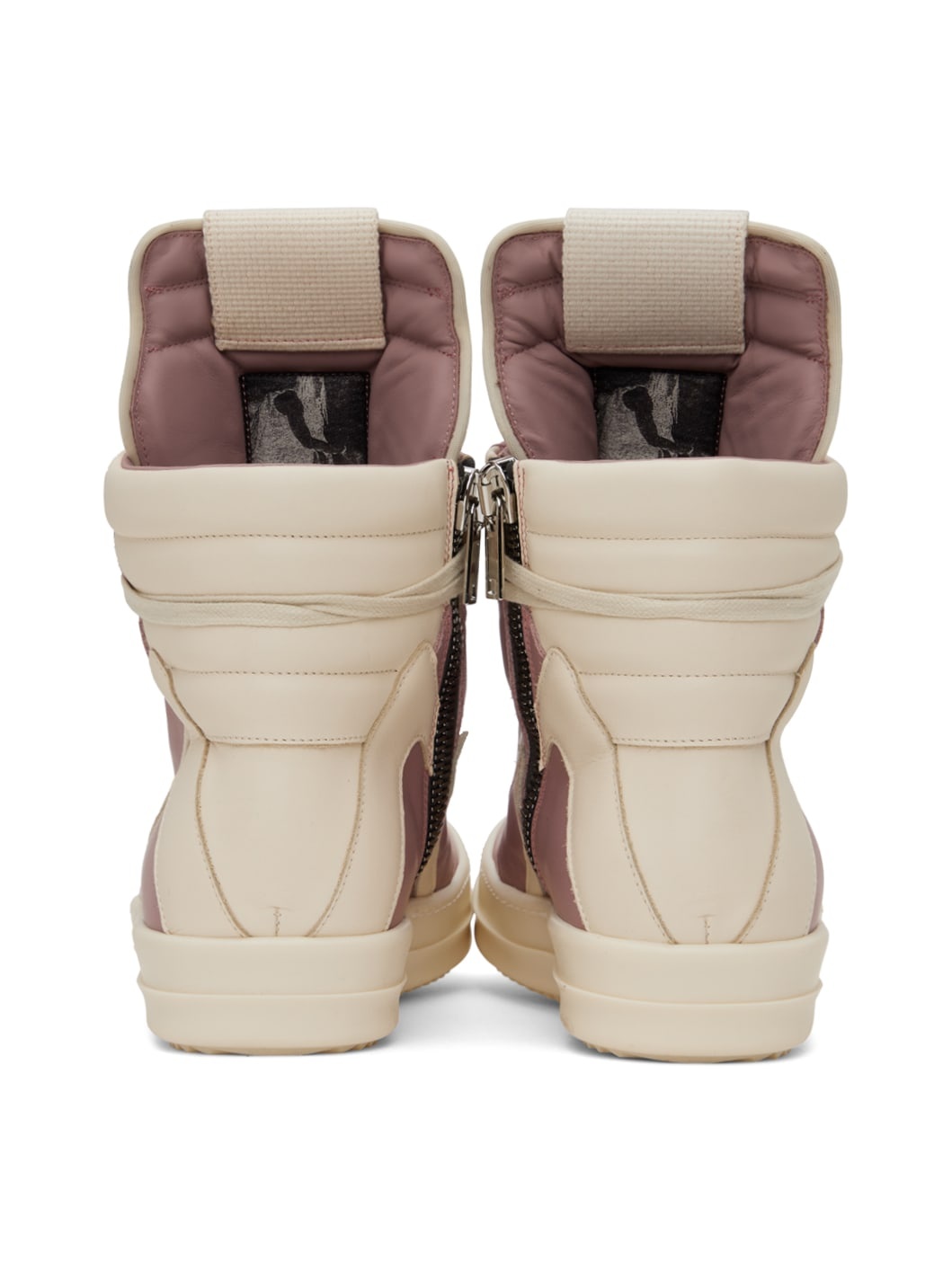 Pink & Off-White Geobasket Sneakers - 2