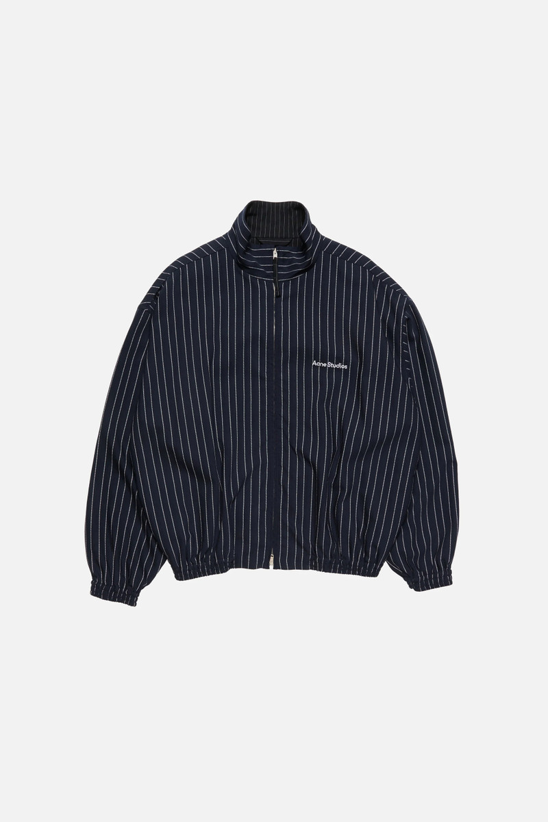 Striped zip jacket - Navy/white 5