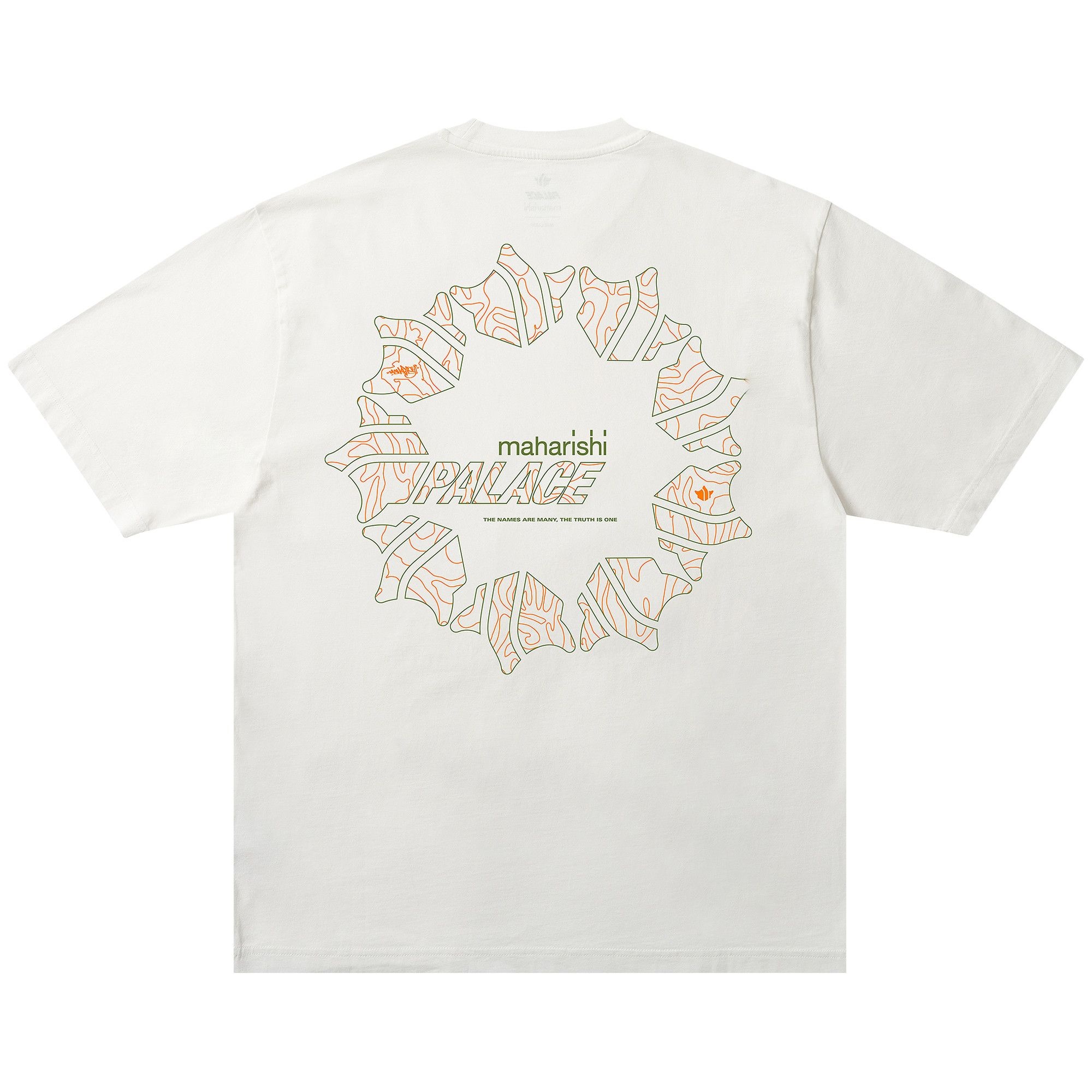 Palace x Maharishi Templea Star Kor Om T-Shirt 'White' - 2
