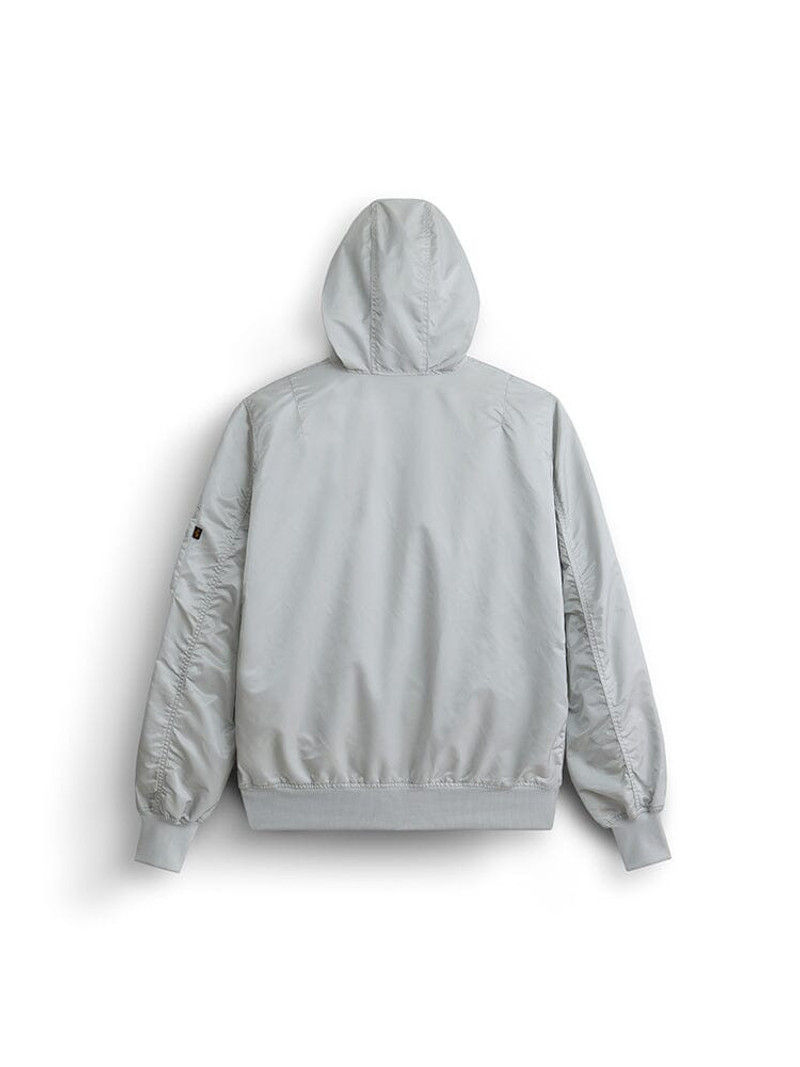 ALPHA INDUSTRIES L-2B HOODED GEN II BOMBER JACKET (LIGHT GRAY) outlook