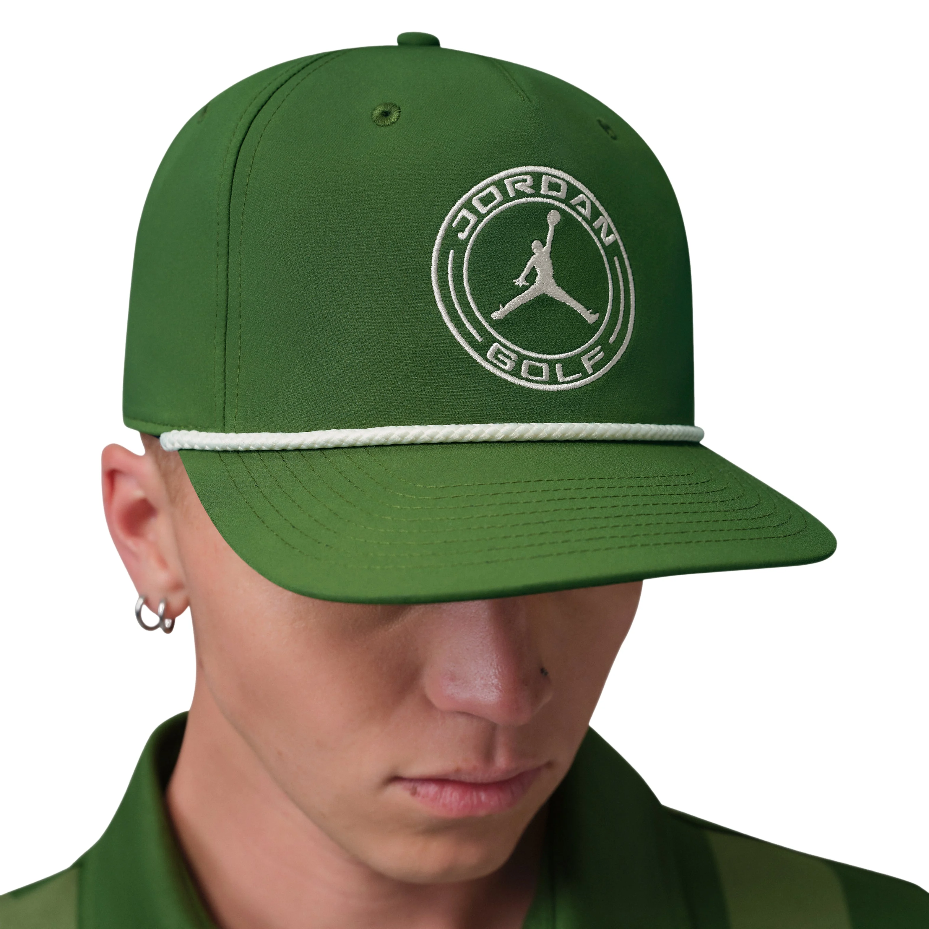 Jordan Pro Structured Dri-FIT Flat-Brim Hat 'Forest Green Sail' IM4540-335 - 1