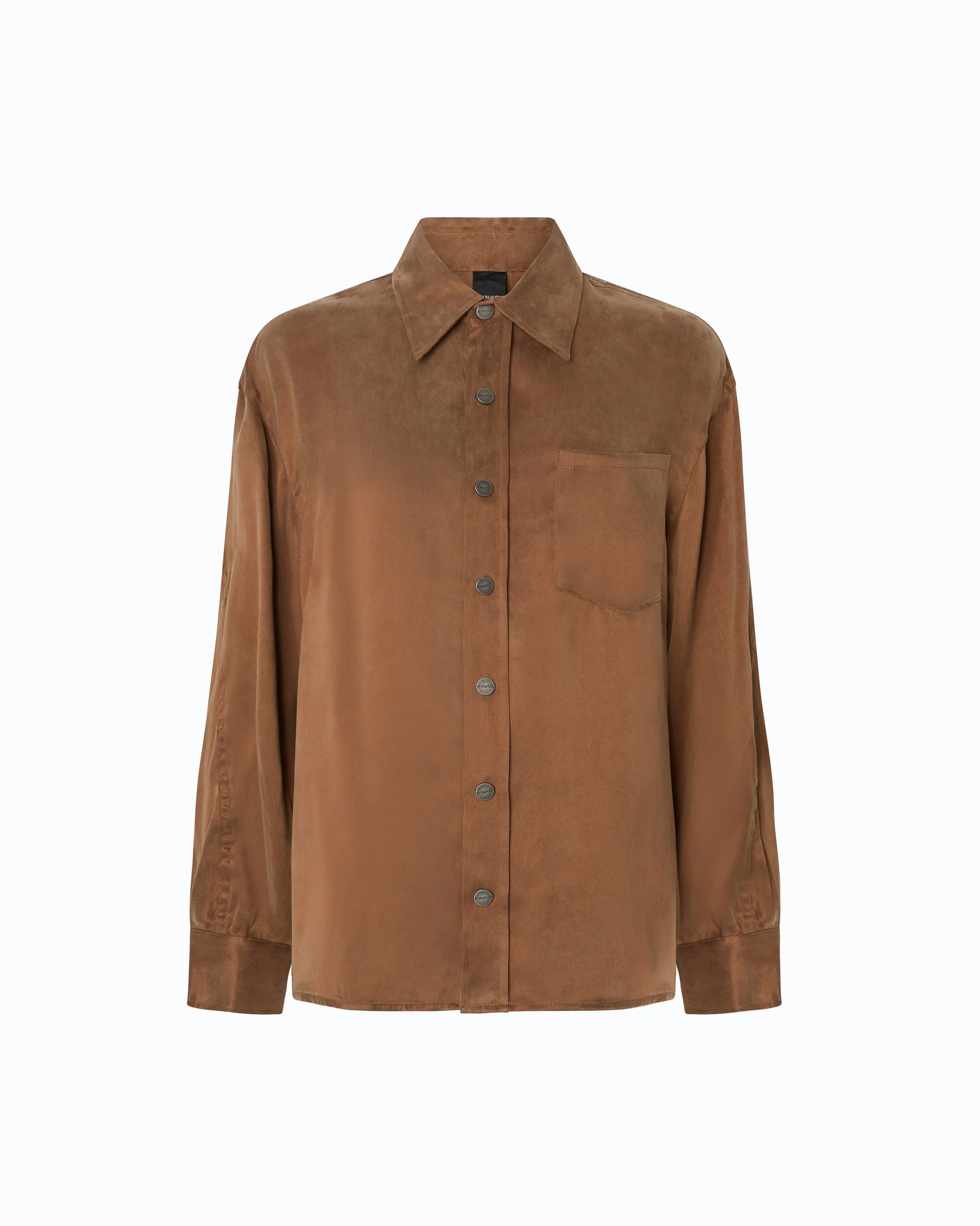 SHIRT IN PEACHSKIN-FEEL TWILL - 1