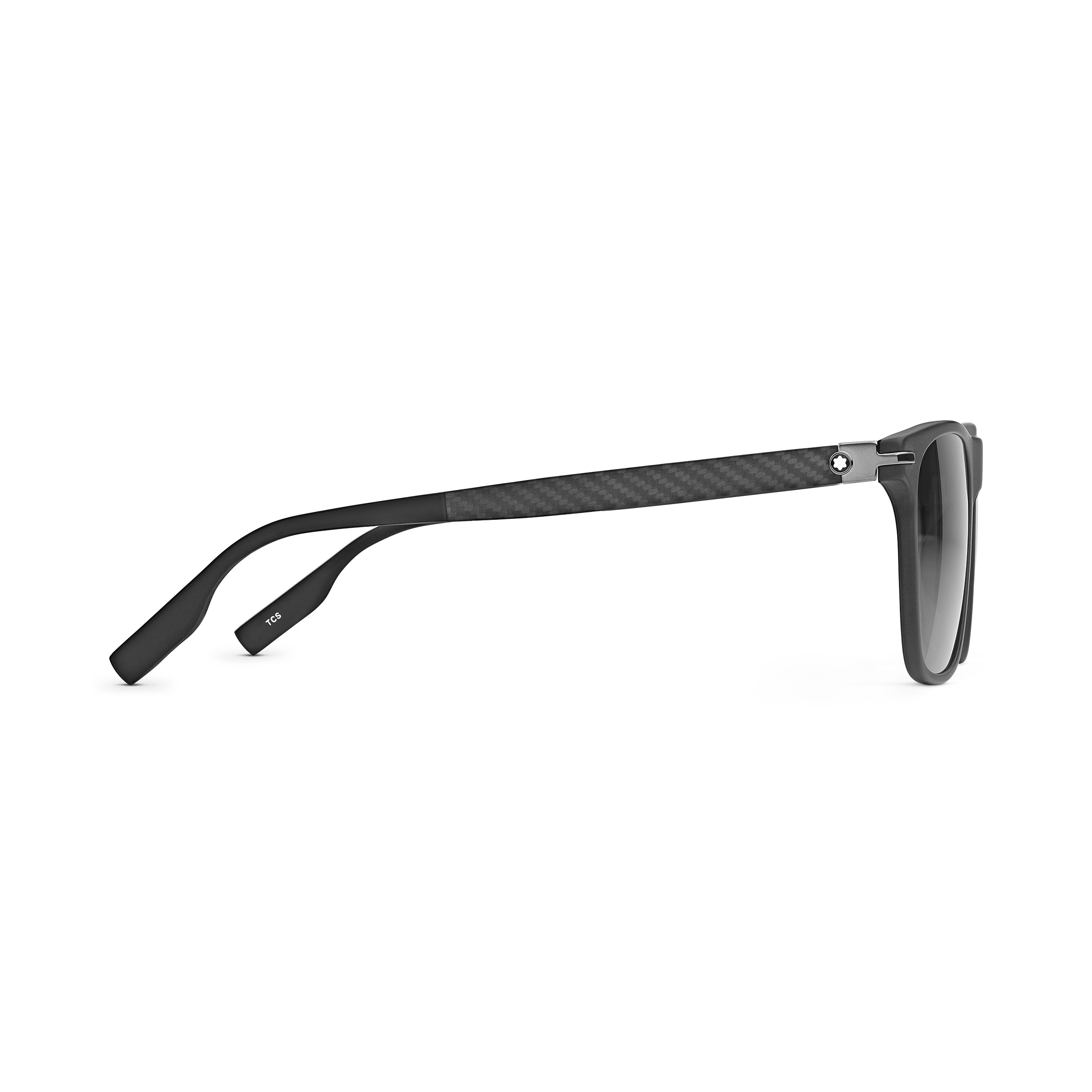SQUARED SUNGLASSES WITH BLACK COLORED ACETATE FRAME - 3