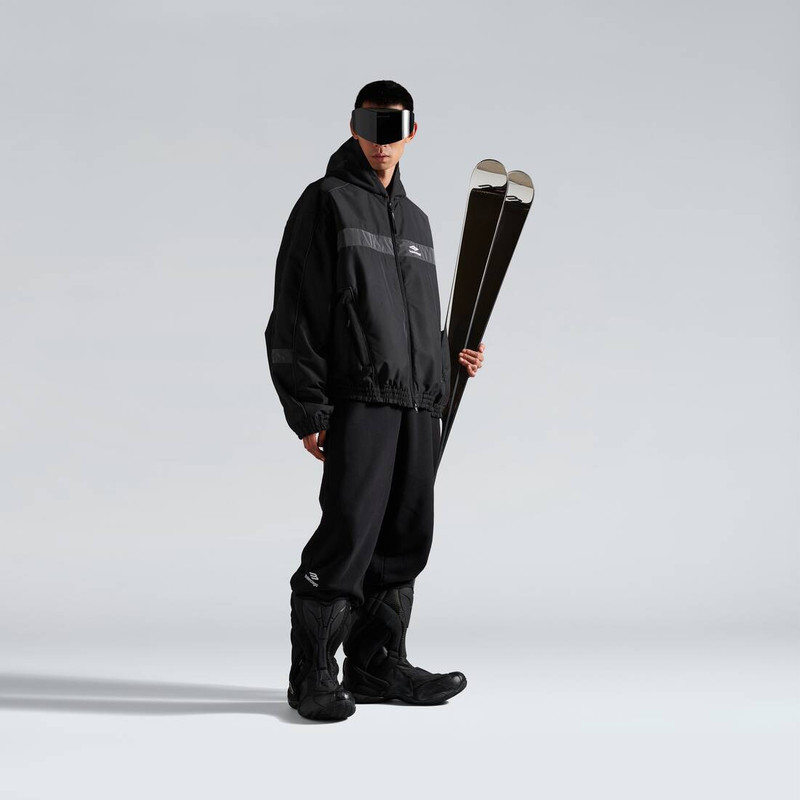 BALENCIAGA Men's 3b Sports Icon Ski Tracksuit Parka in Black outlook