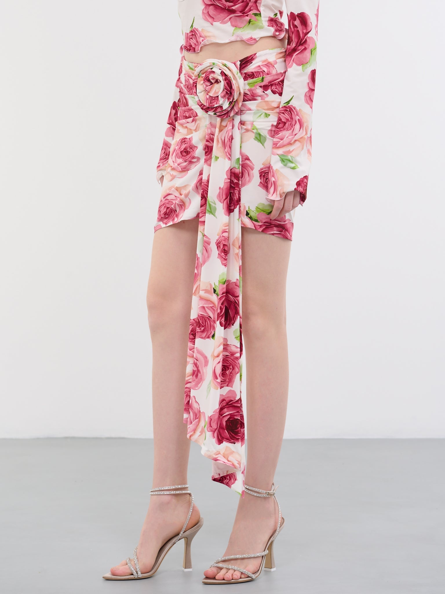 3D Rose Mini Skirt - 2