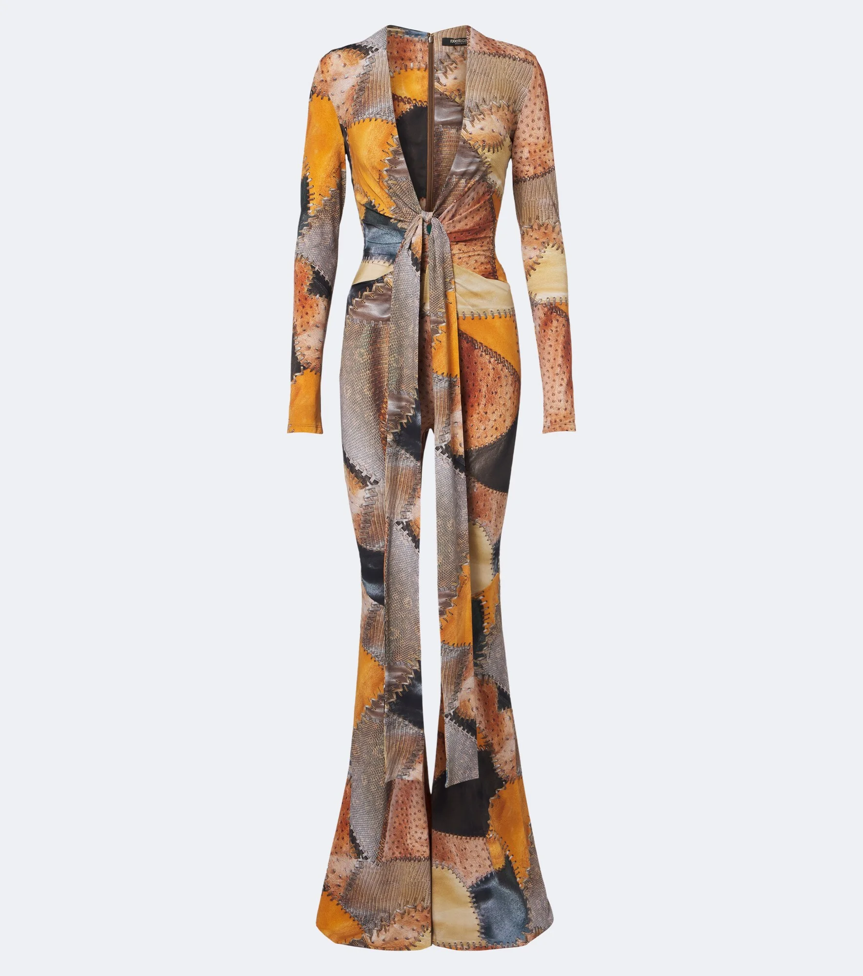 Trompe l’œil flared jumpsuit - 1