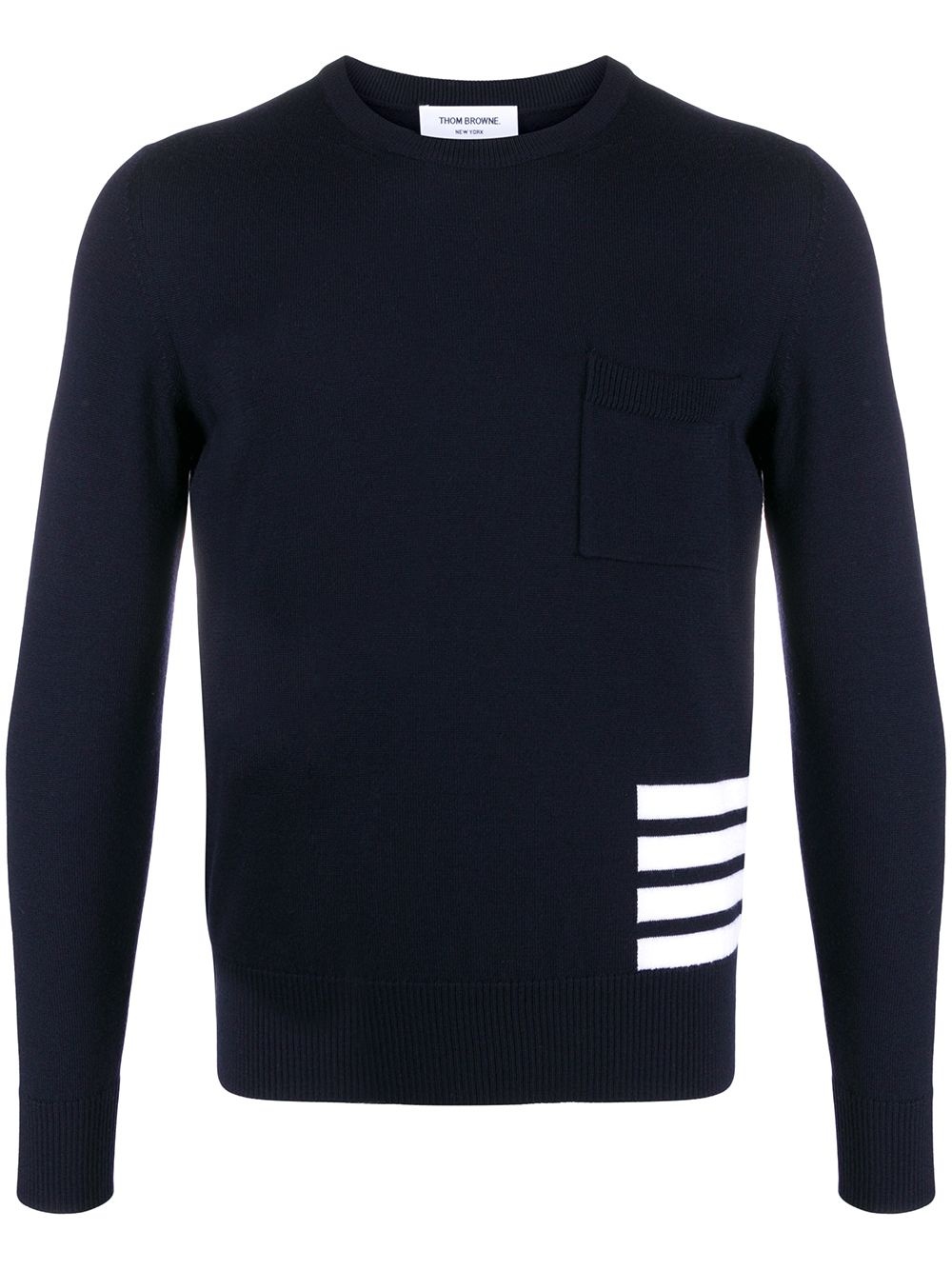 4-Bar stripe crew-neck jumper - 1