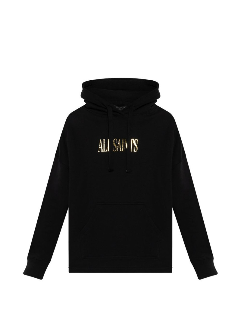 logo-print organic-cotton hoodie 1