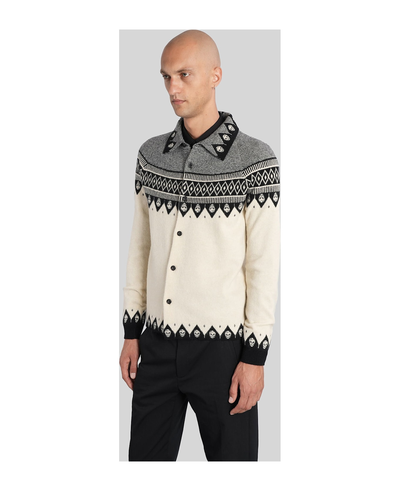 Knitwear In Grey Wool - 4