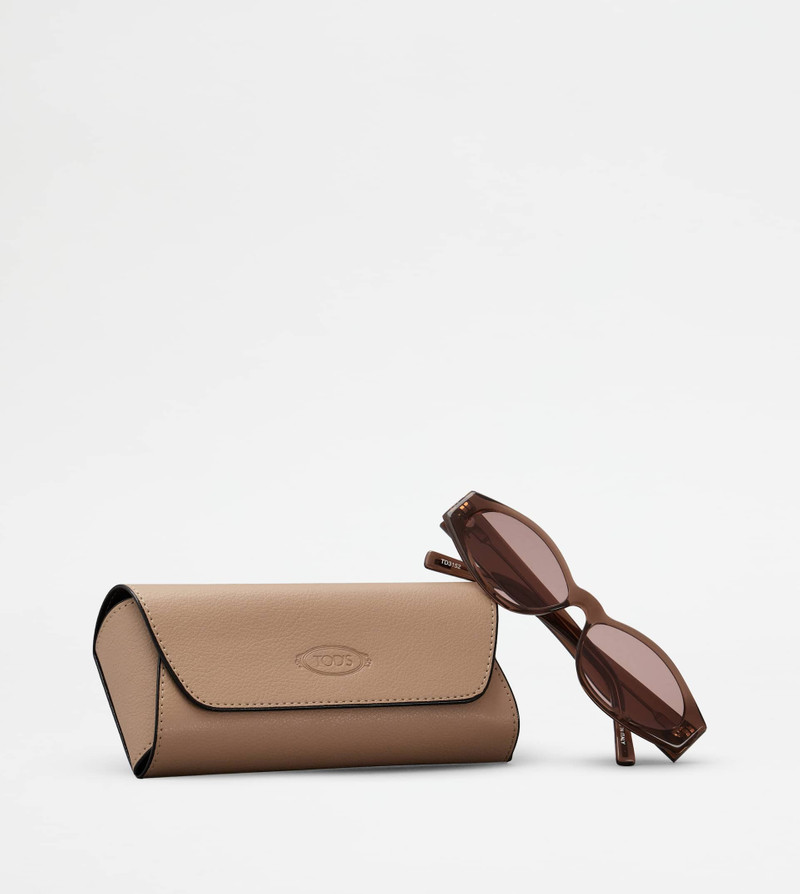 OVAL SUNGLASSES - BROWN 5