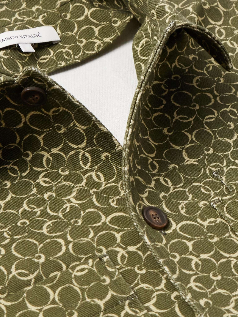 Floral-Print Cotton-Drill Overshirt 5