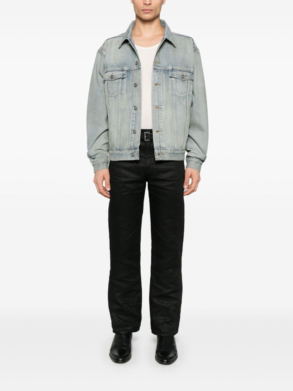 Saint Laurent  Coats Blue - 2