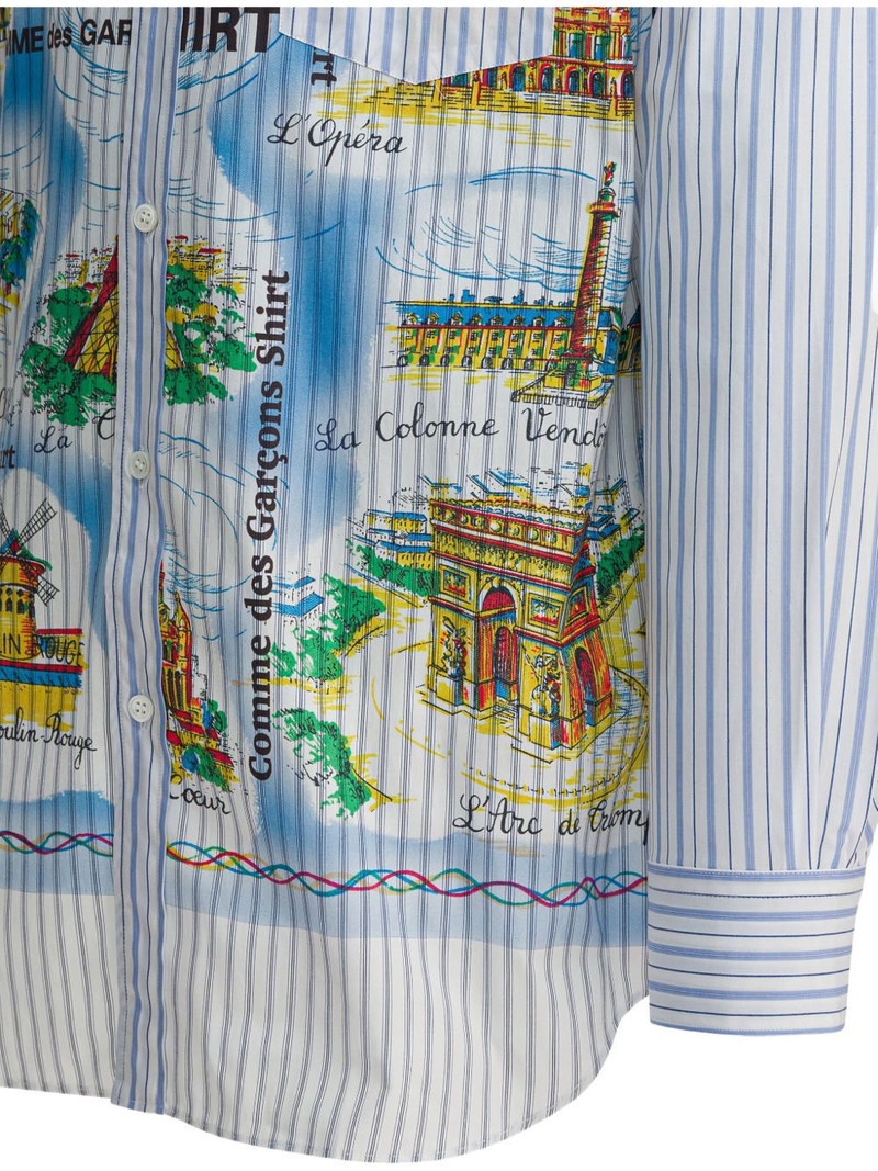 stripe graphic-print shirt 4