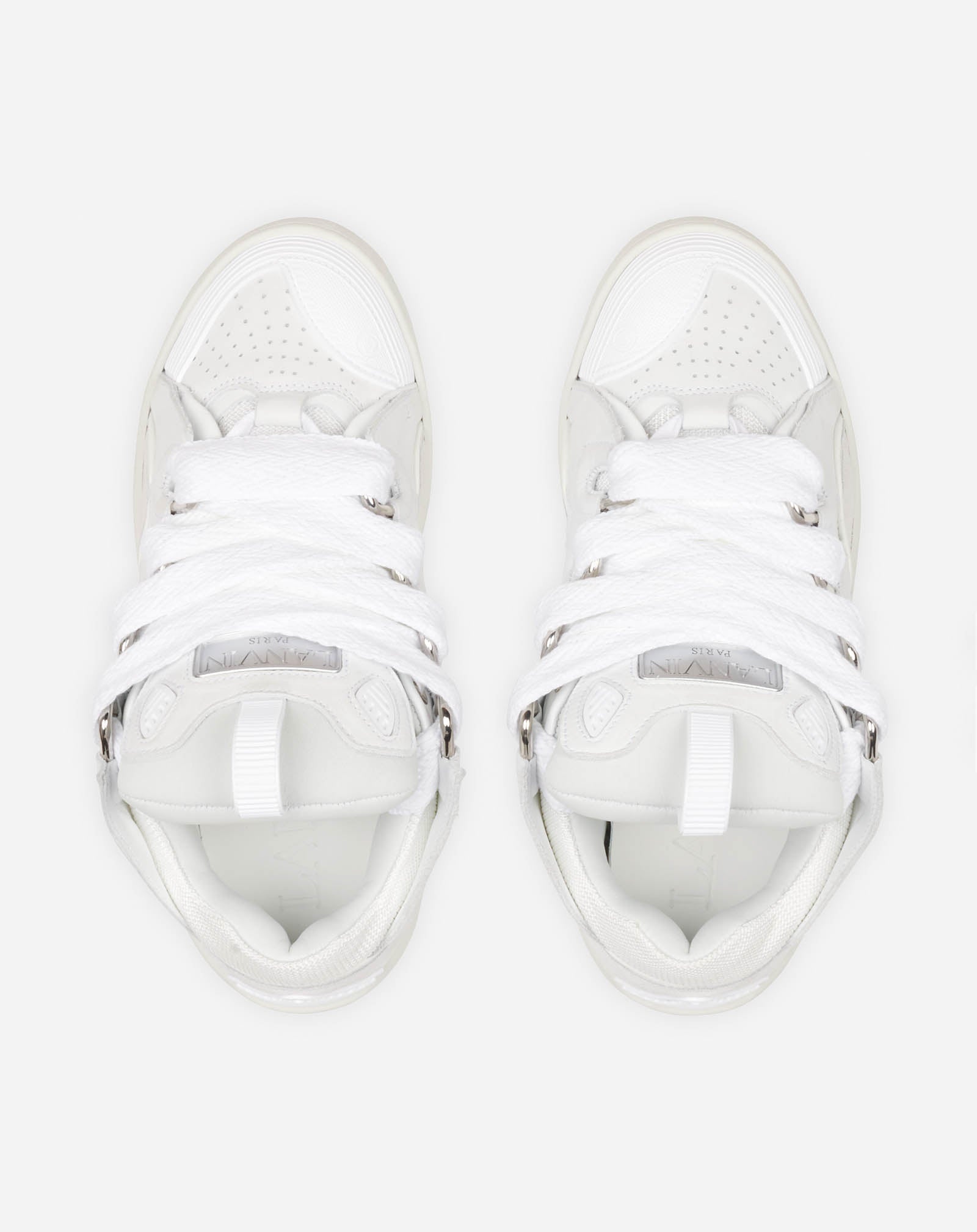 LEATHER CURB SNEAKERS - 4