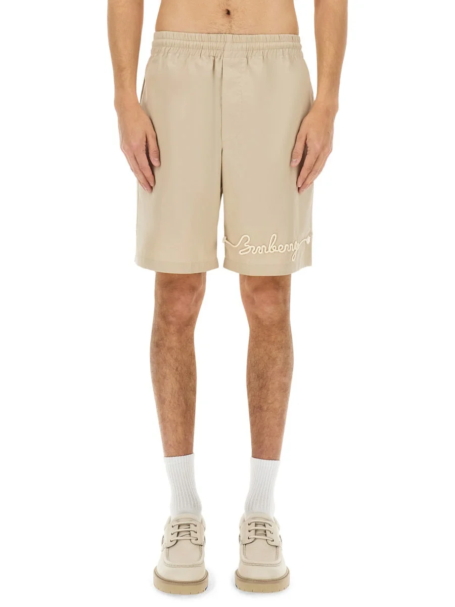 Burberry Men Nautical Style Logo Shorts - 1