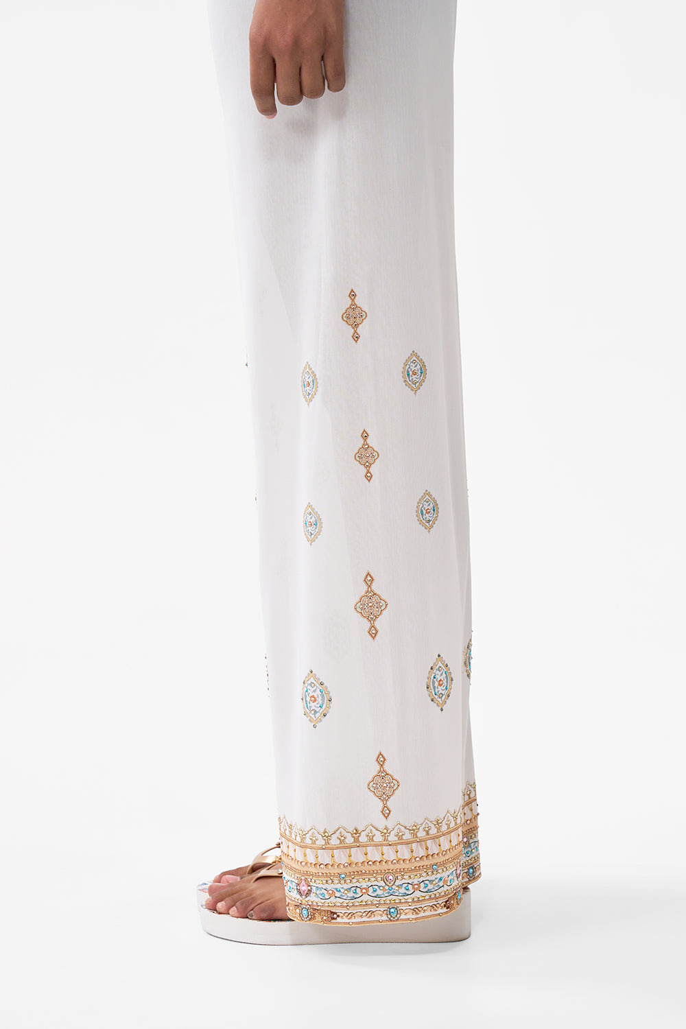MESH STRAIGHT LEG BEACH PANT - 6