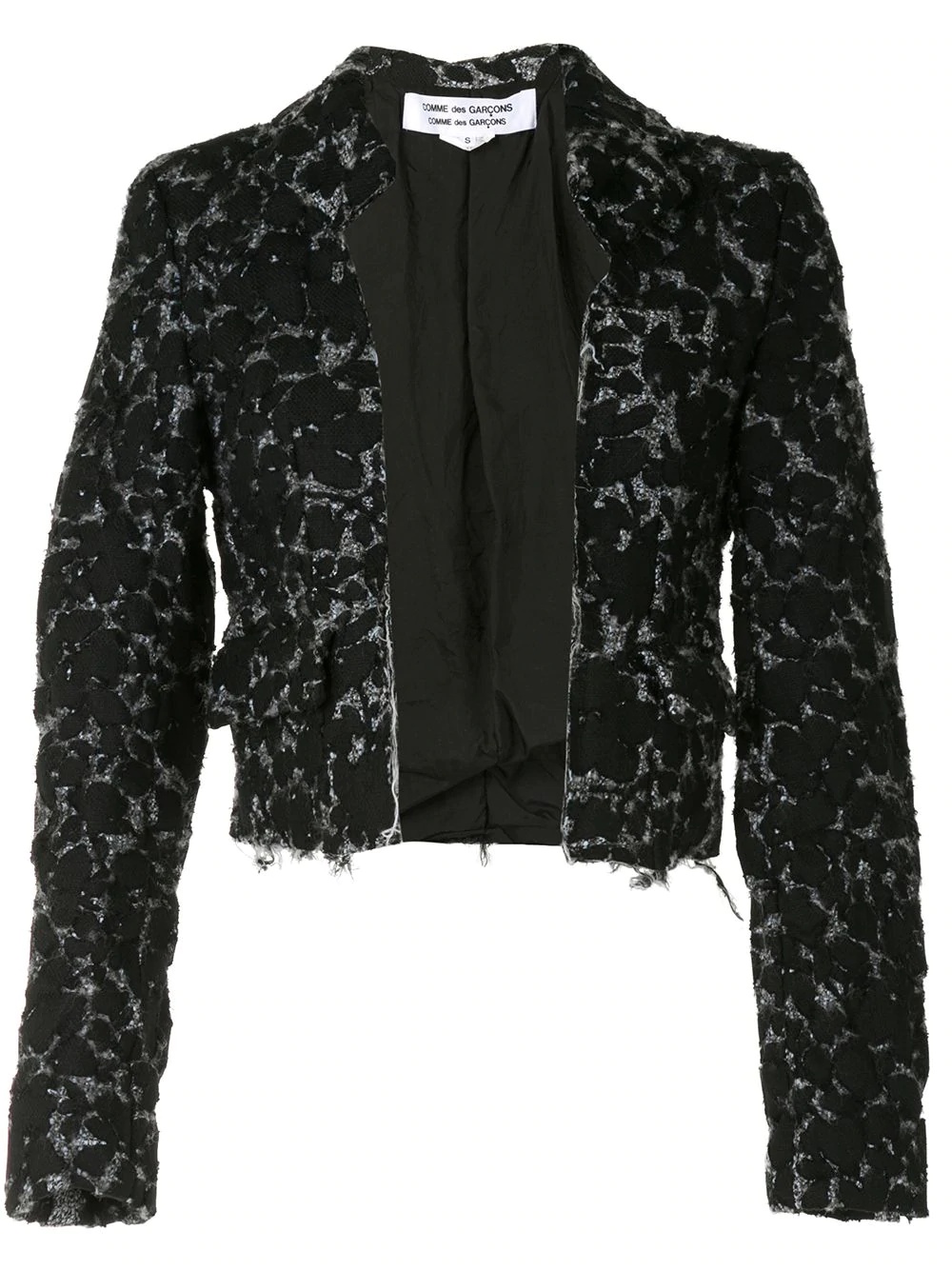 cut-out floral blazer - 1