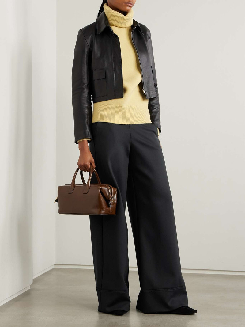 Max Mara Fagiani stretch-twill wide-leg pants Black outlook