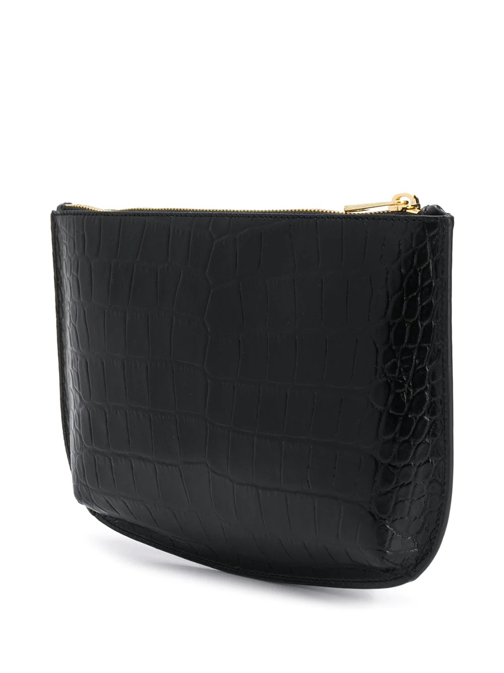 crocodile embossed clutch - 3