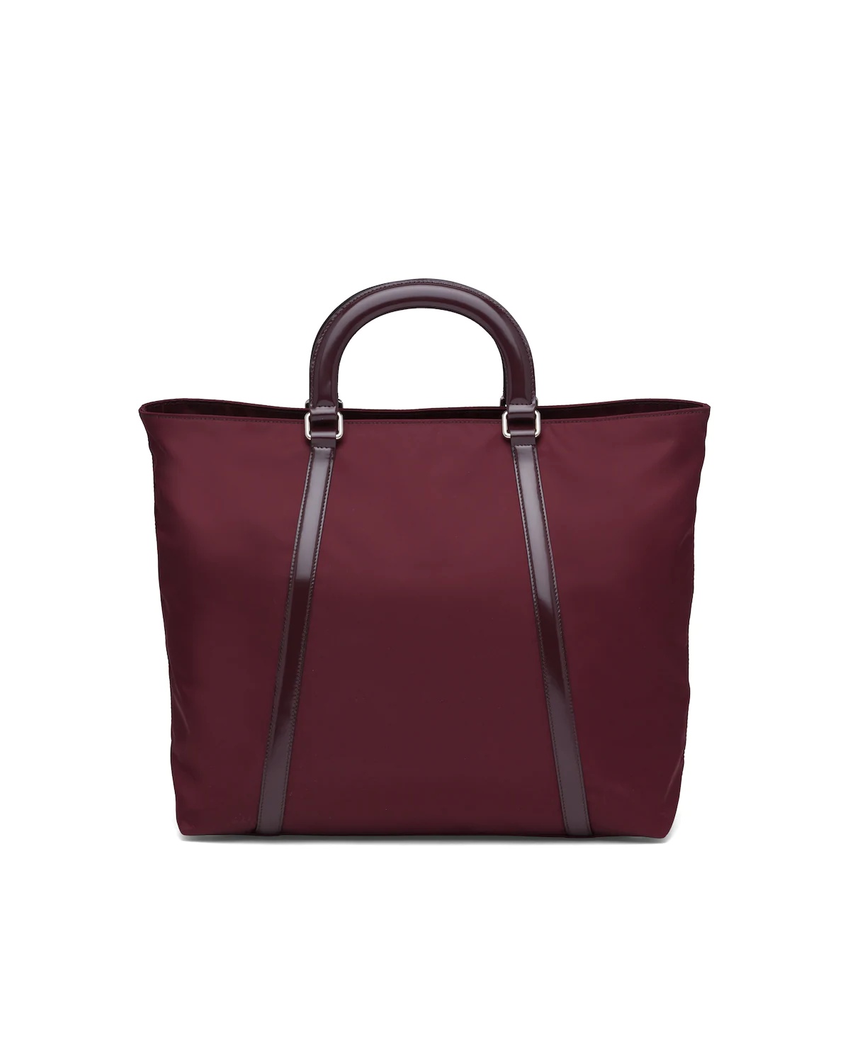 Medium nylon and leather tote - 4