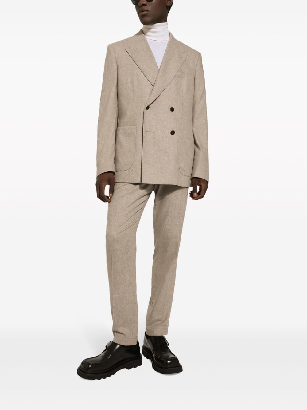 pressed-crease tailored trousers - 2