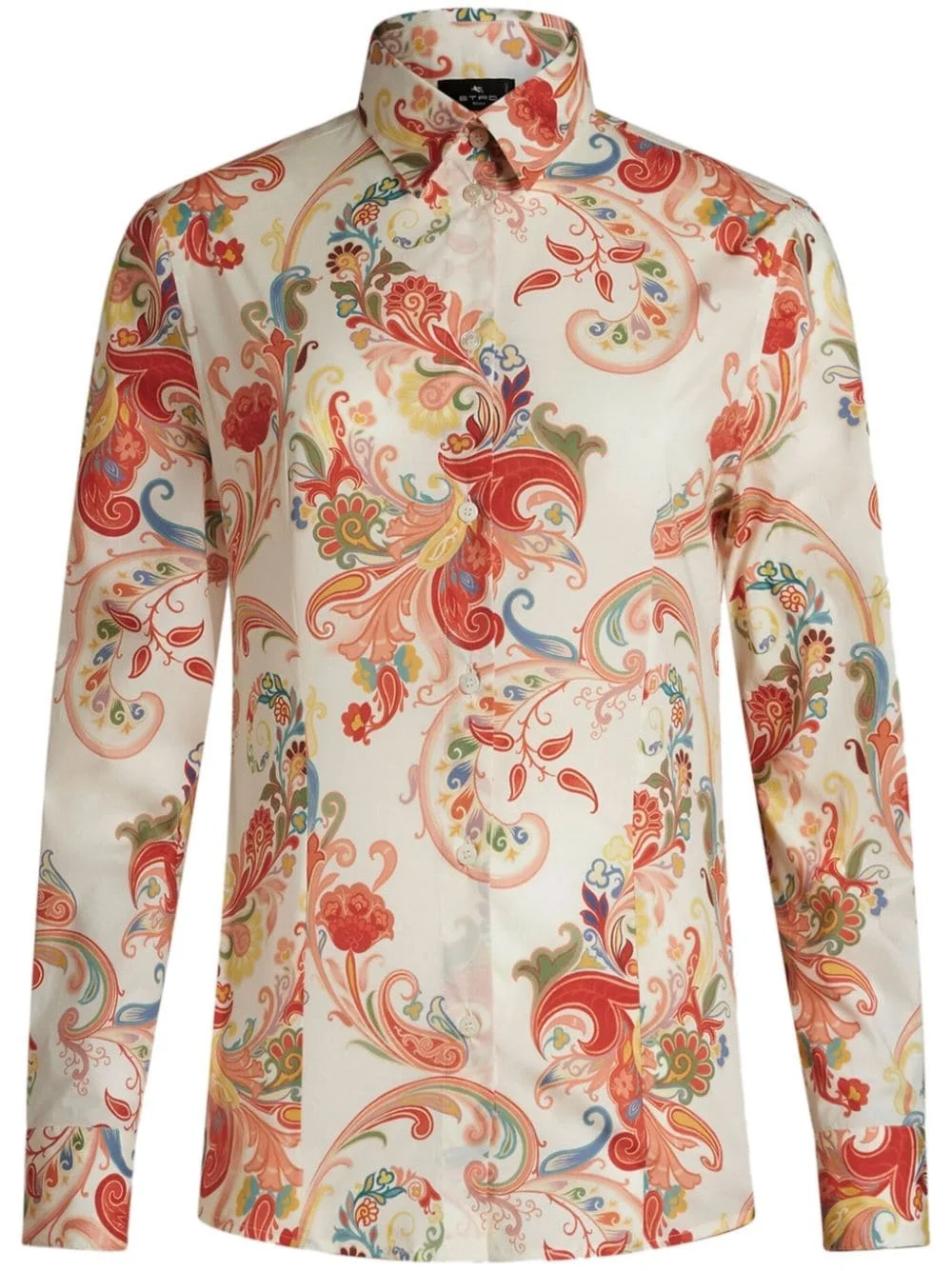 paisley-print cotton-poplin shirt - 1