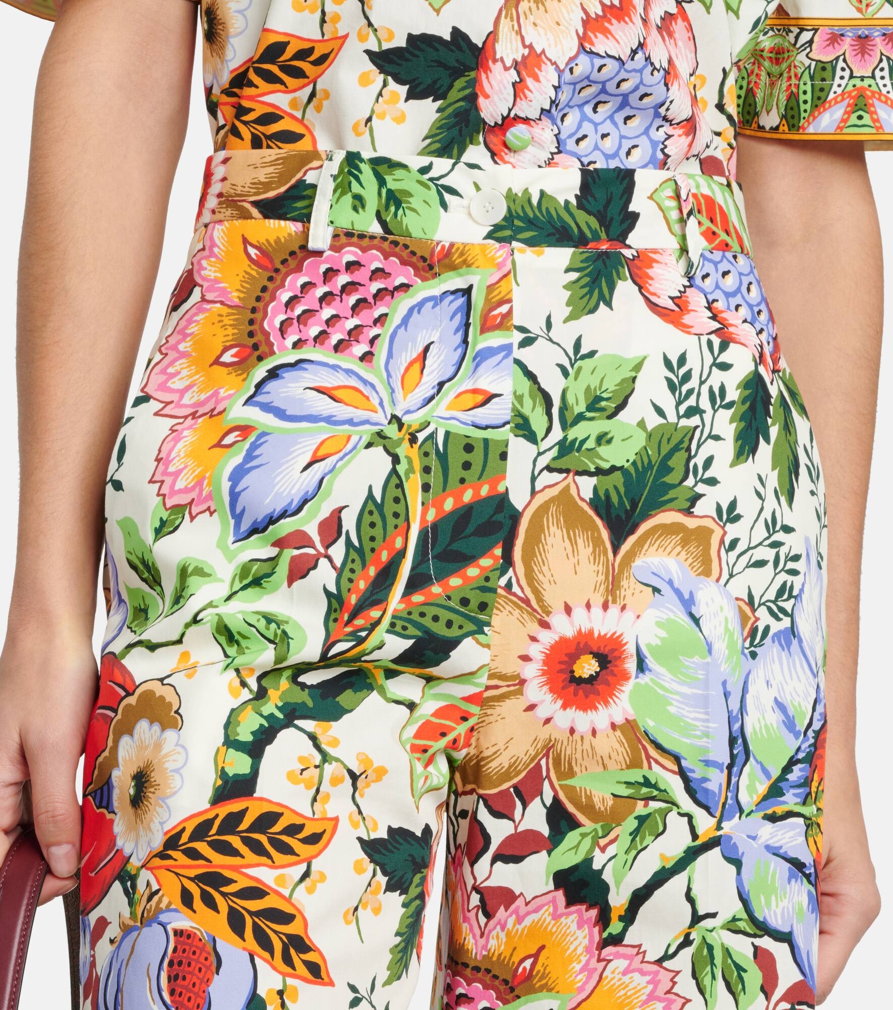 Floral cotton culottes - 4